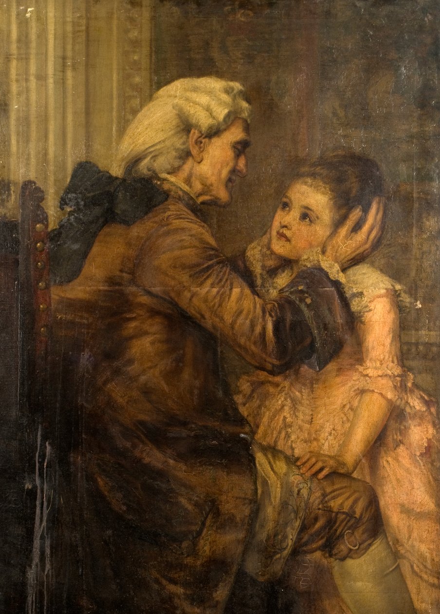 Et glimt af solskin (olie på lærred) af John Haynes Williams