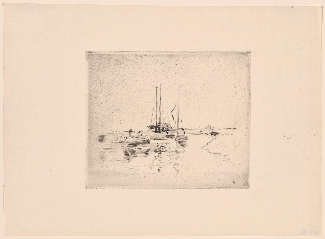Fire både af John Henry Twachtman