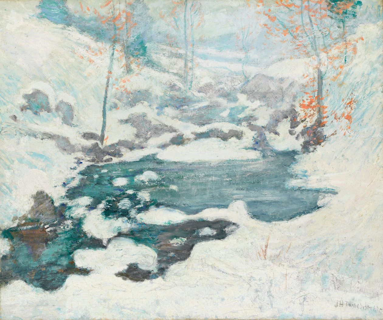Icebound af John Henry Twachtman