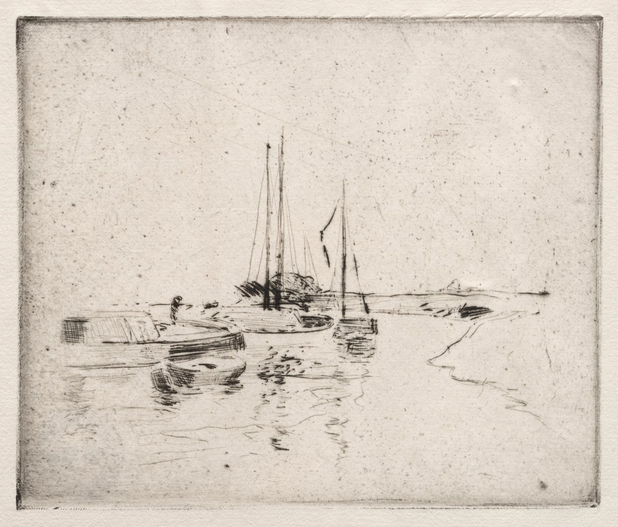 I nærheden af Dordrecht. af John Henry Twachtman