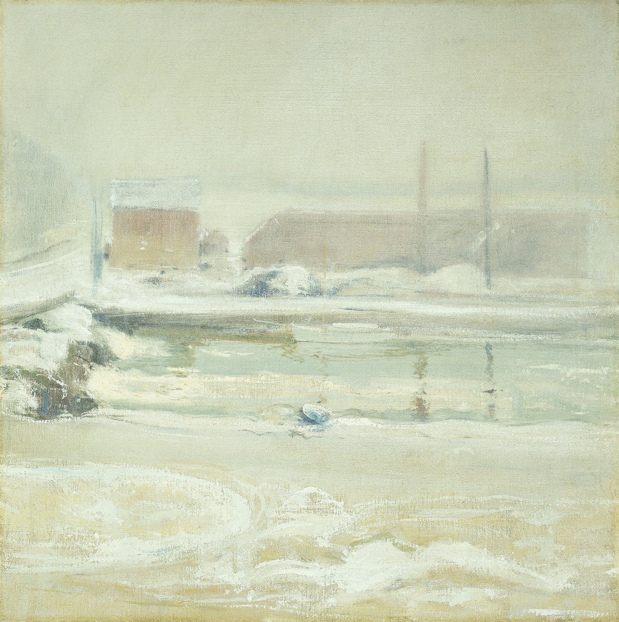 Flodscene ved Cos Cob, af John Henry Twachtman