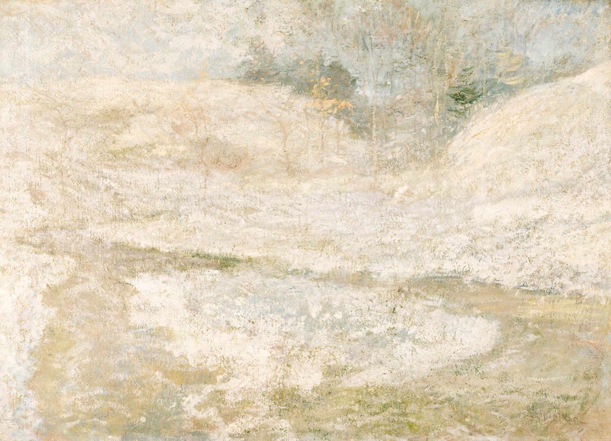 The Brook, Greenwich, Connecticut, ca. 1890-1900. af John Henry Twachtman