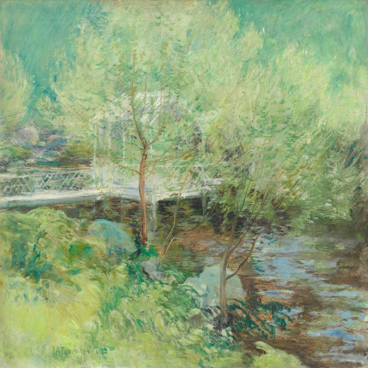 Den Hvide Bro, efter 1895. af John Henry Twachtman