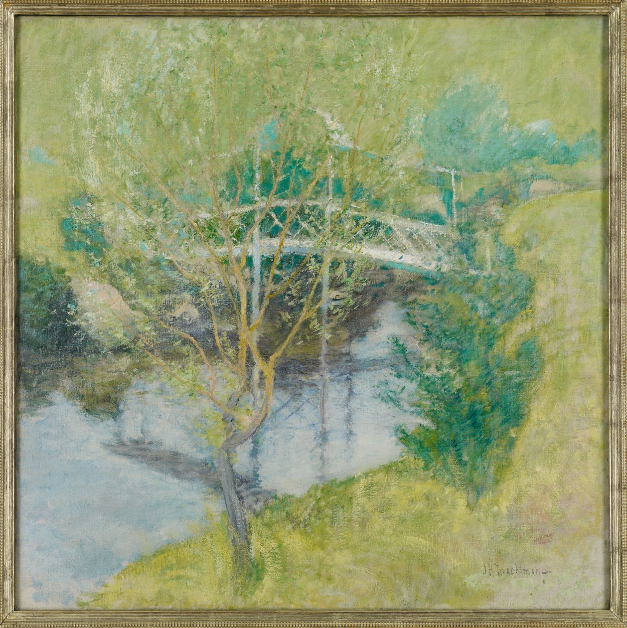 Den Hvide Bro, ca. 1895 af John Henry Twachtman