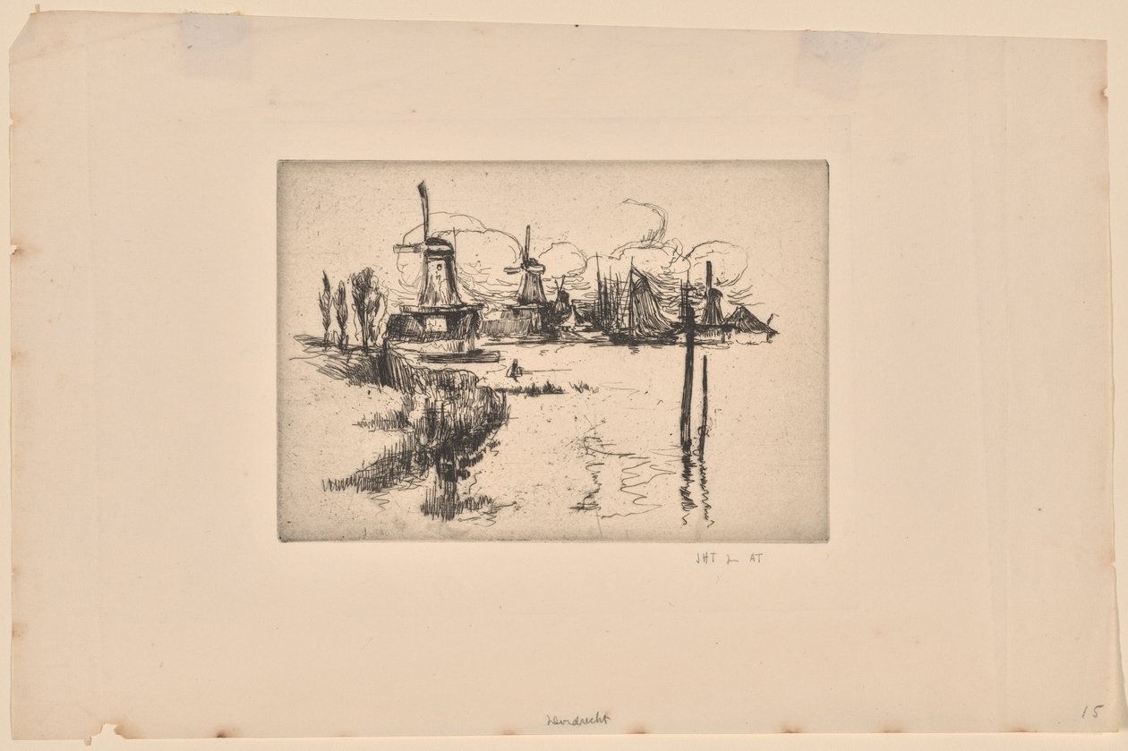 Vindmøller af John Henry Twachtman