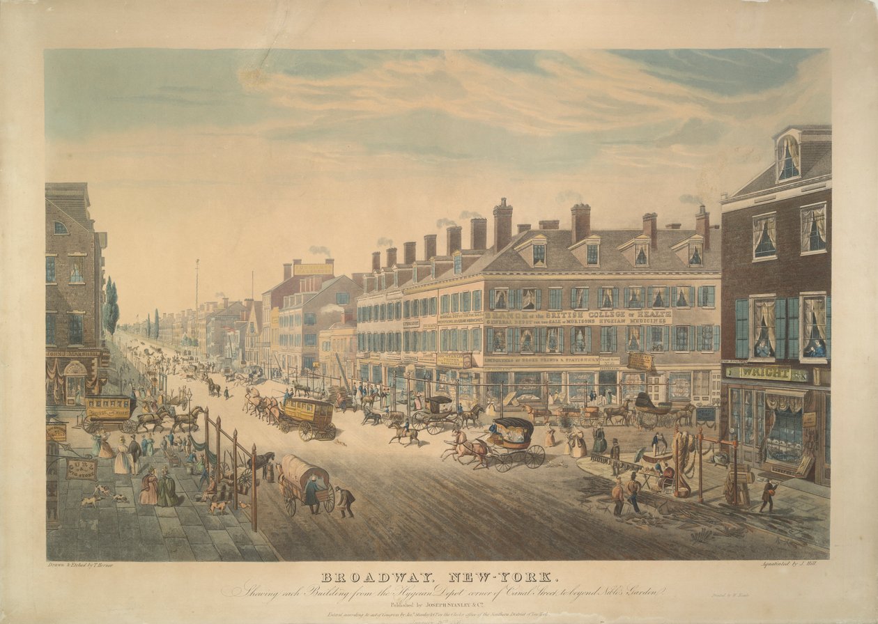 Broadway, New York af John Hill