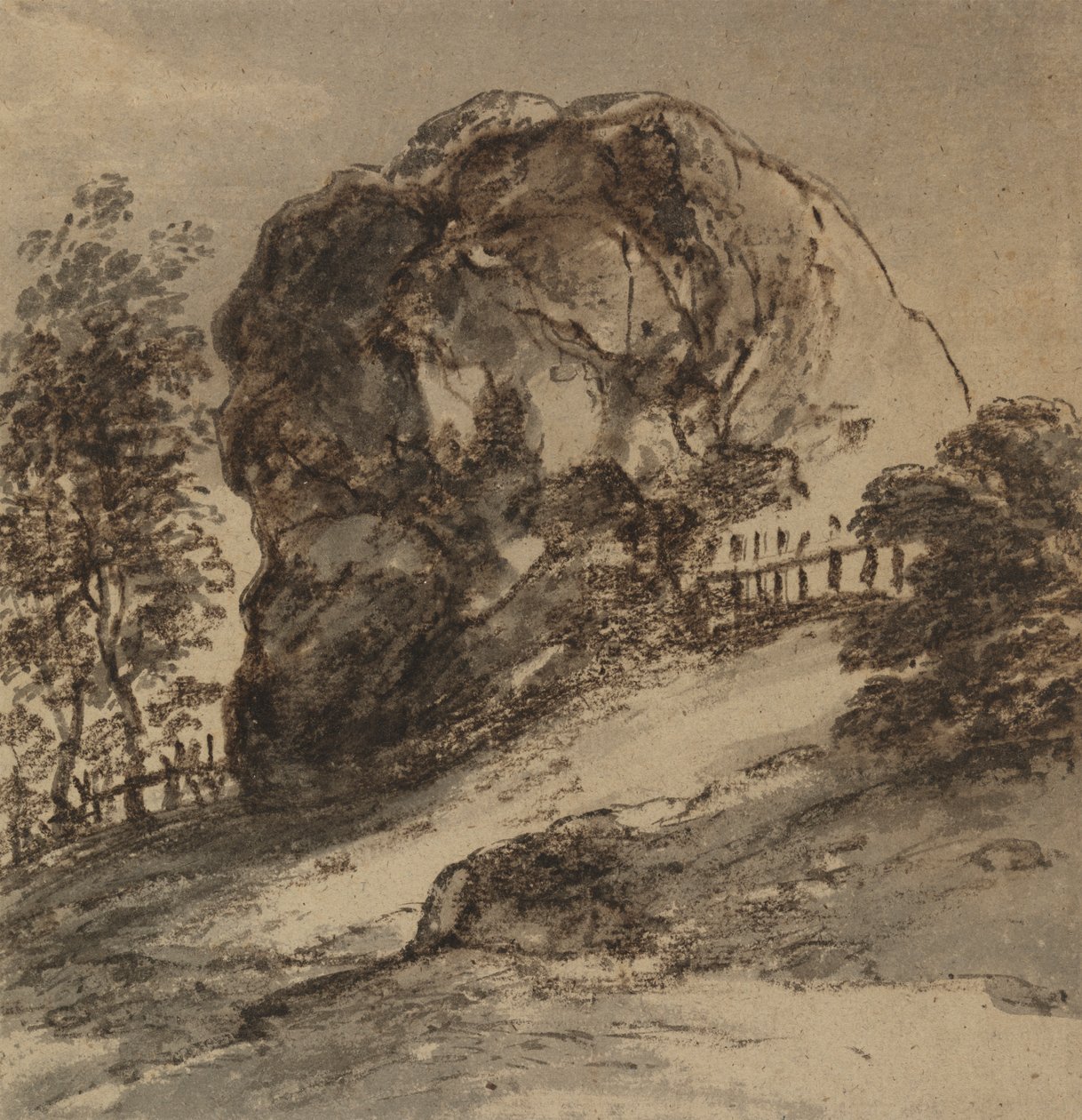 Undersøgelse af en massiv klippe af John Hoppner