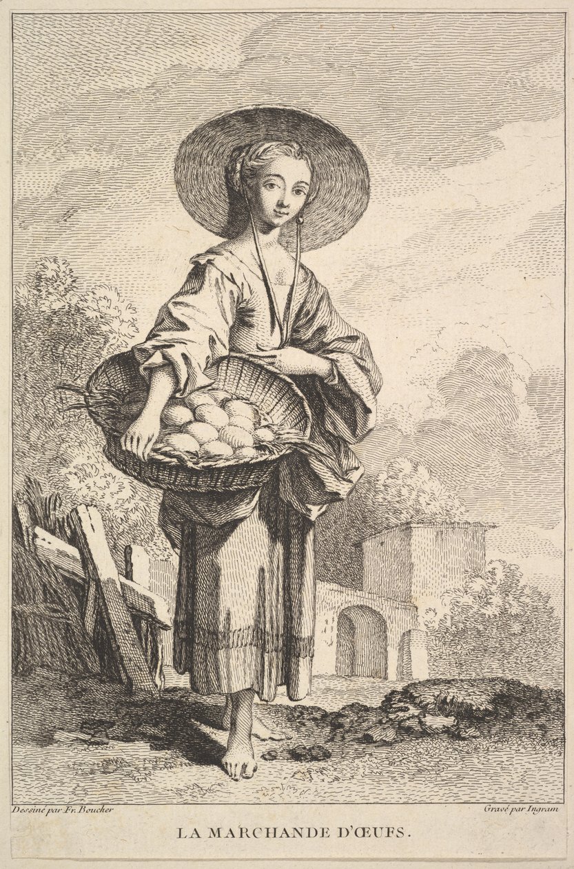Æggehandleren, 1741-63. af John Ingram