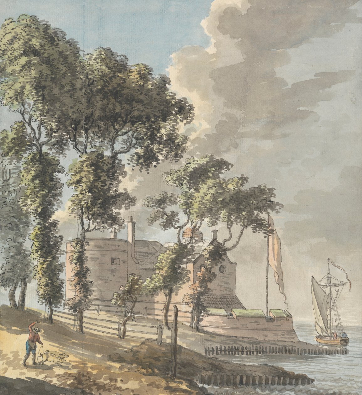 Cowes Castle, Isle of Wight af John Inigo Richards