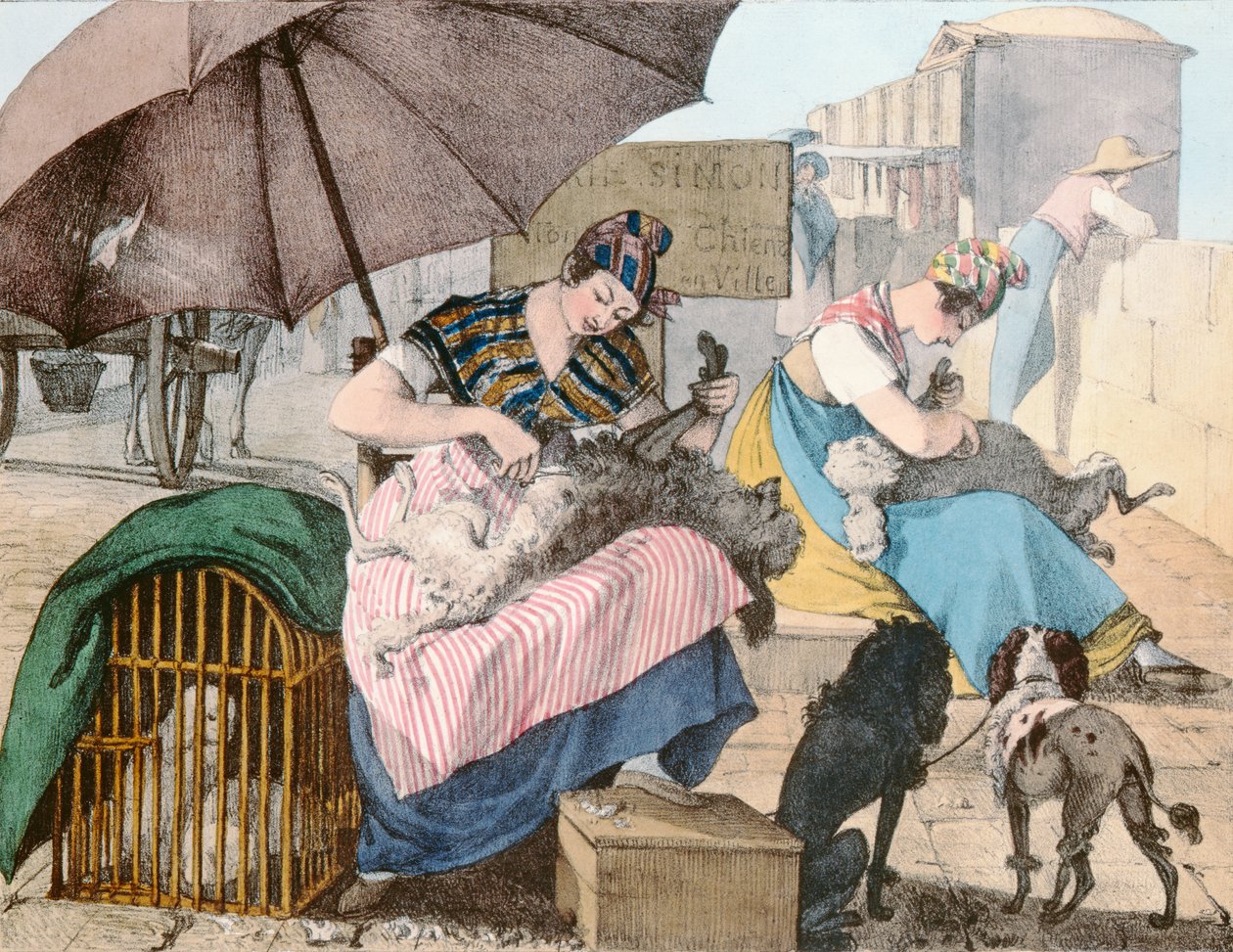 Hundefrisørerne, 1820 af John James Chalon