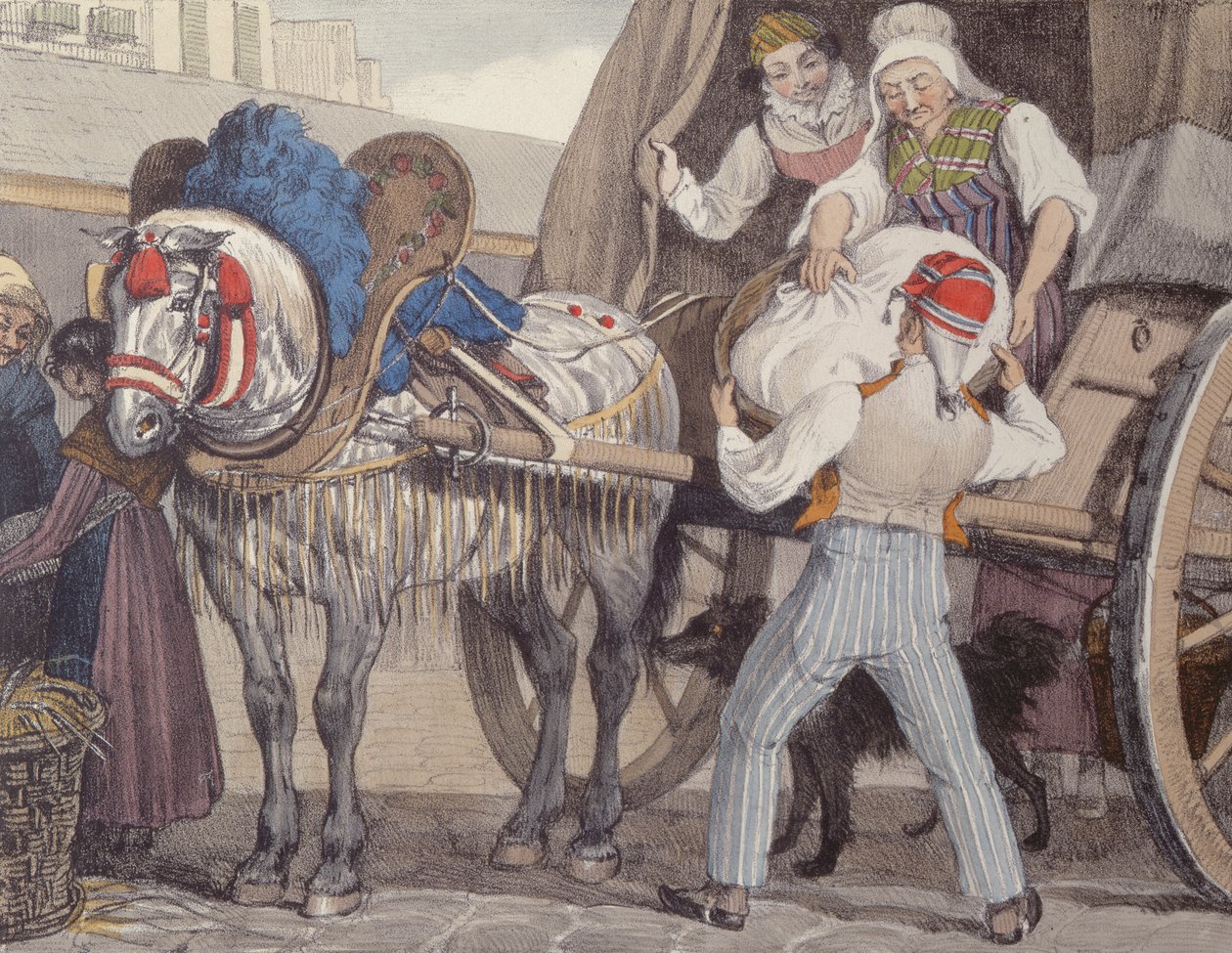 Vaskevognen, 1822 af John James Chalon