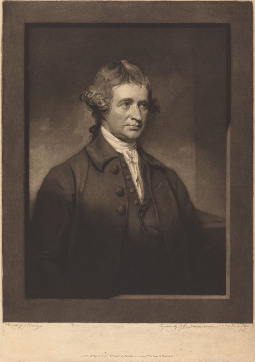 Edmund Burke af John Jones after George Romney