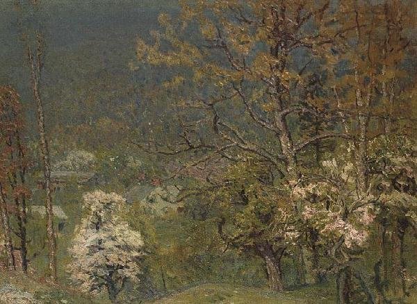 Bakke i Bloom af John Joseph Enneking