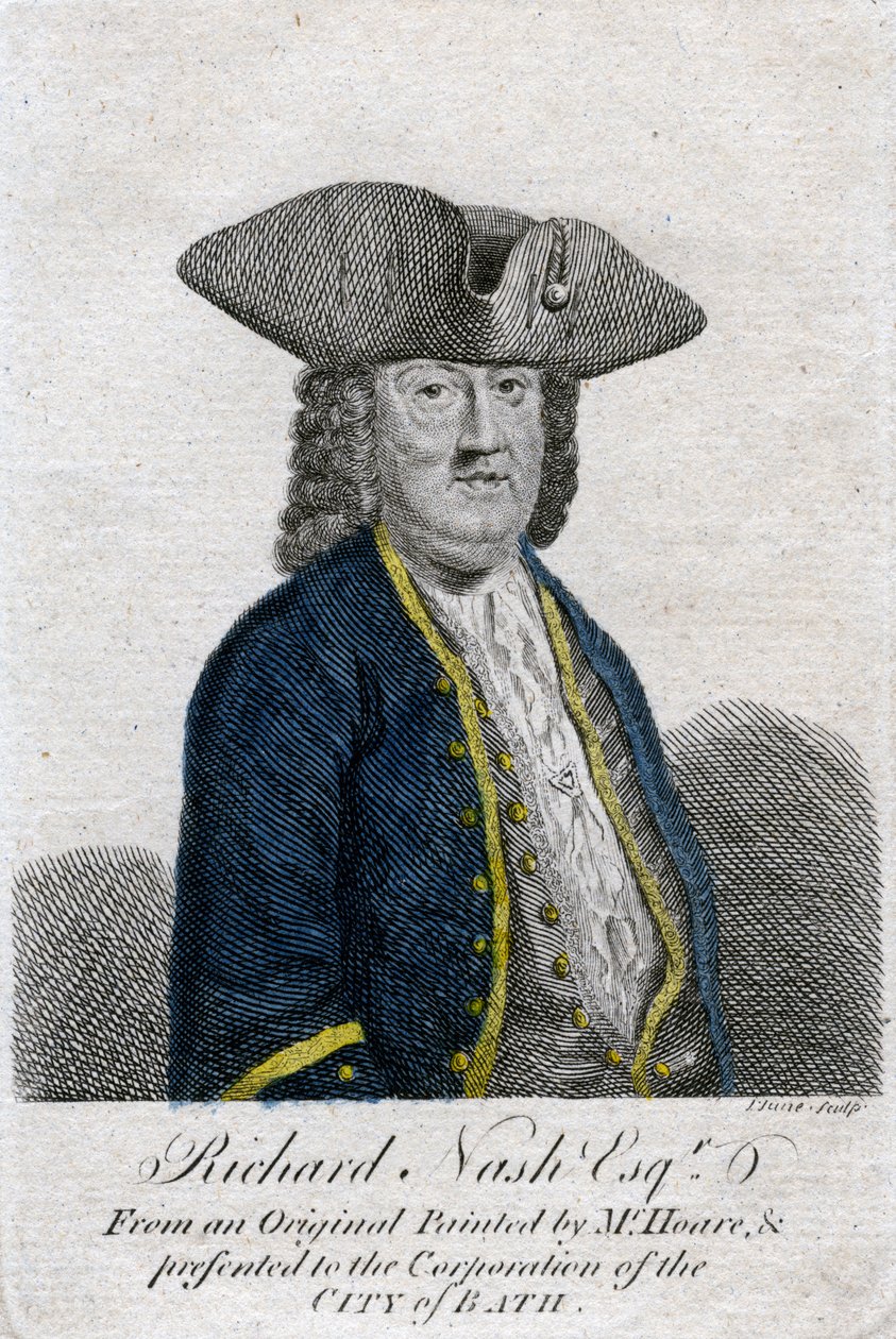 Richard Beau Nash, britisk dandy, 1700-tallet. af John June