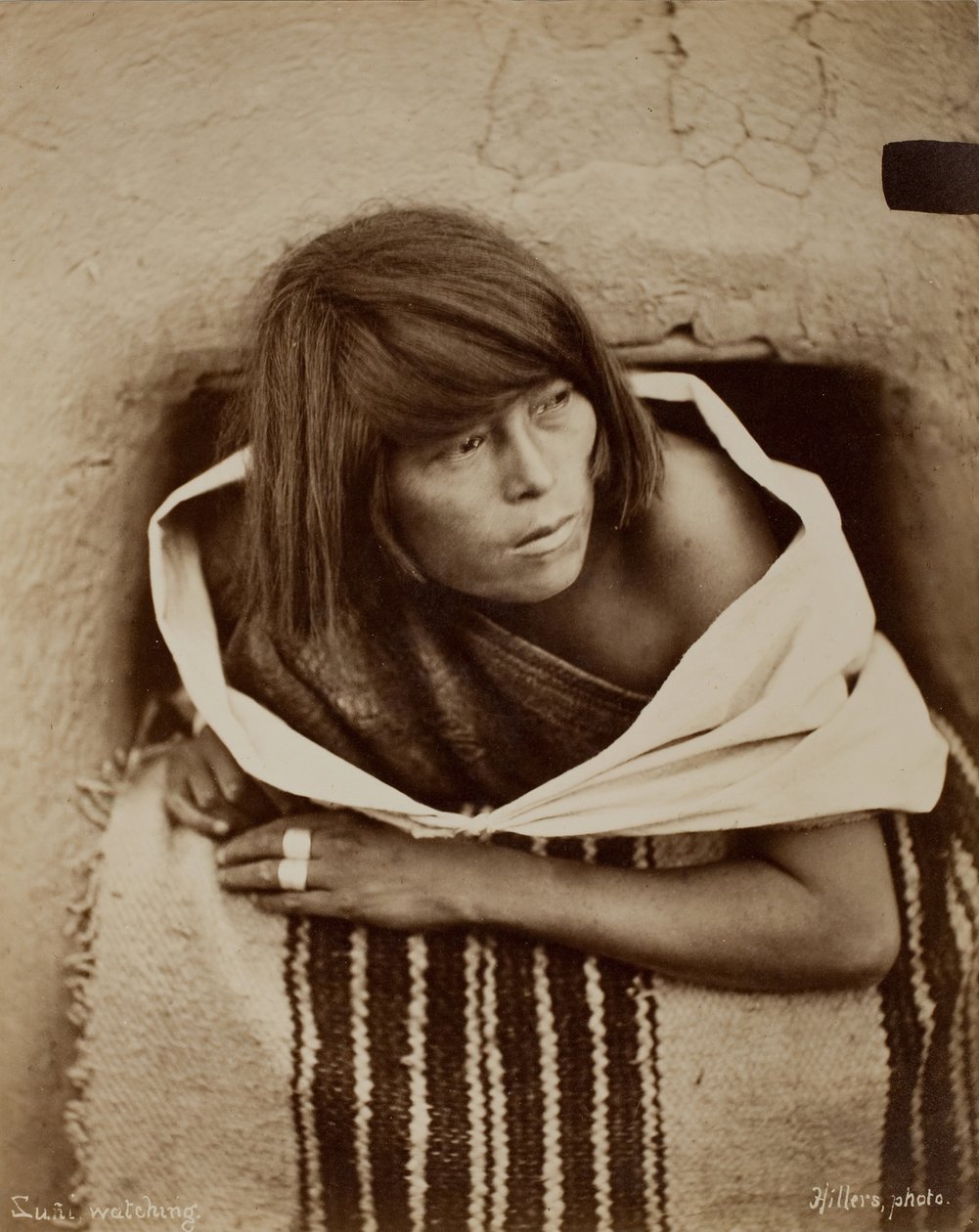 Zuni, Watching, 187981. af John Karl Hillers