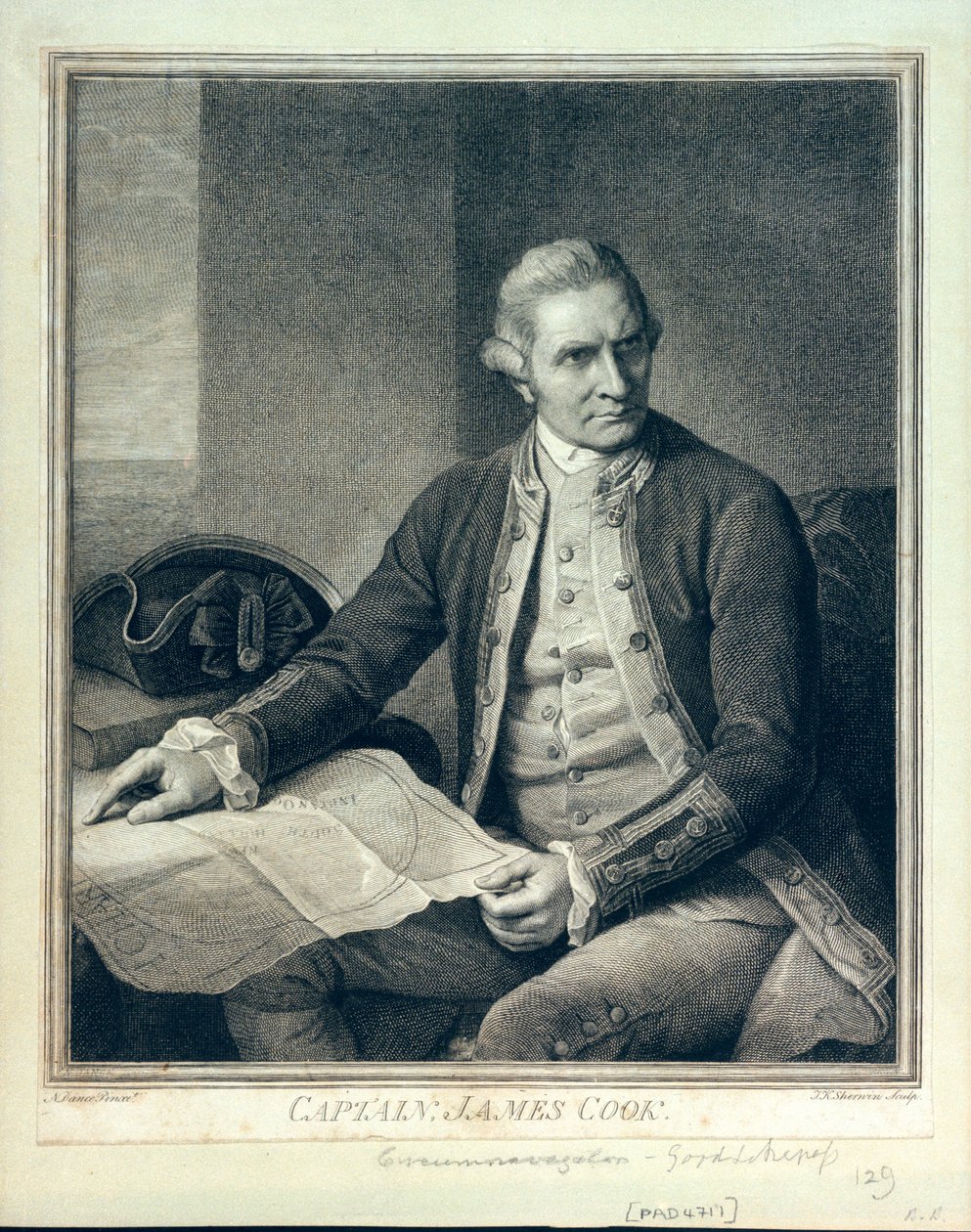 Kaptajn James Cook (1728-1779) af John Keyse Sherwin