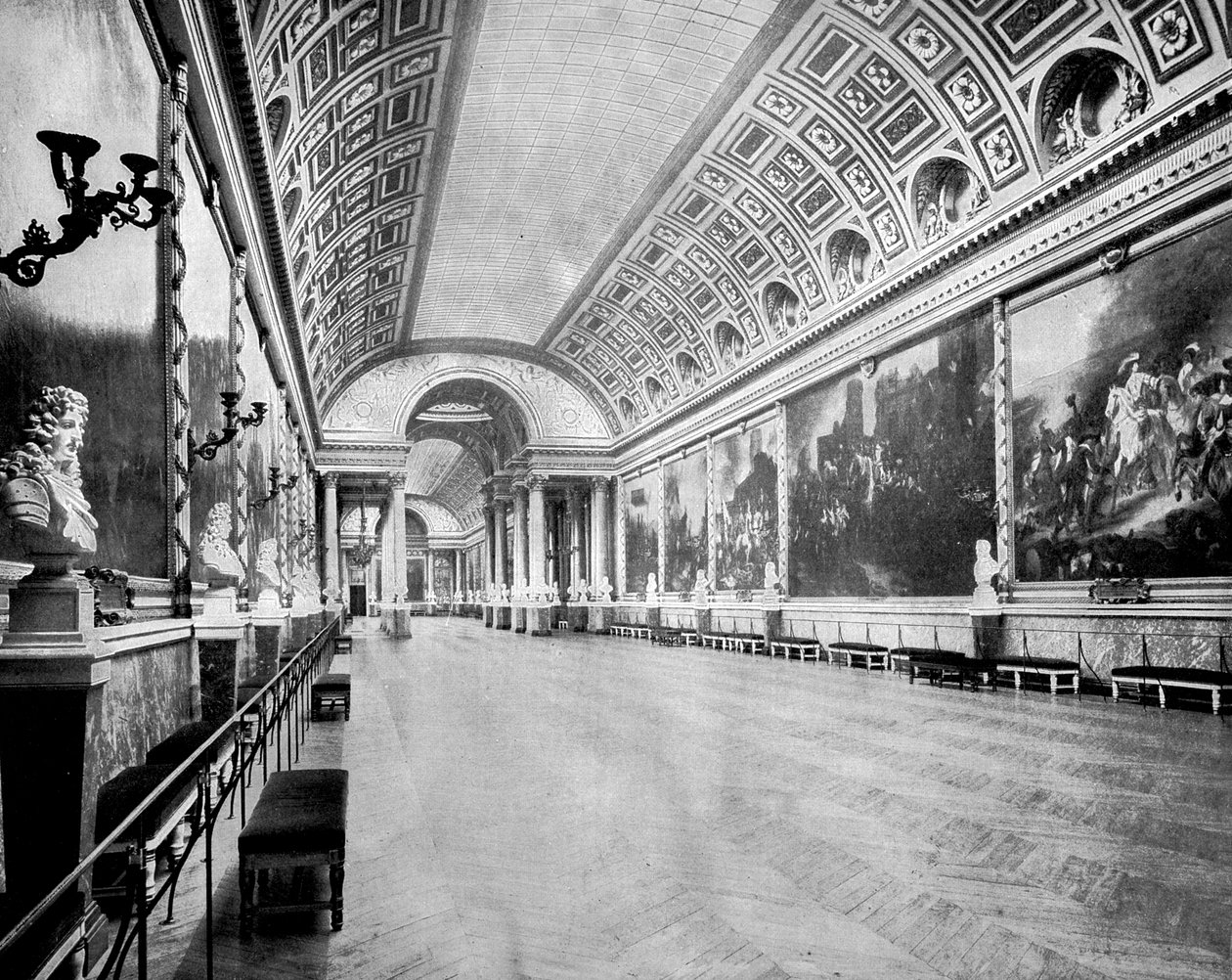 Gallery of Battles, Versailles, Frankrig, 1893. af John L. Stoddard