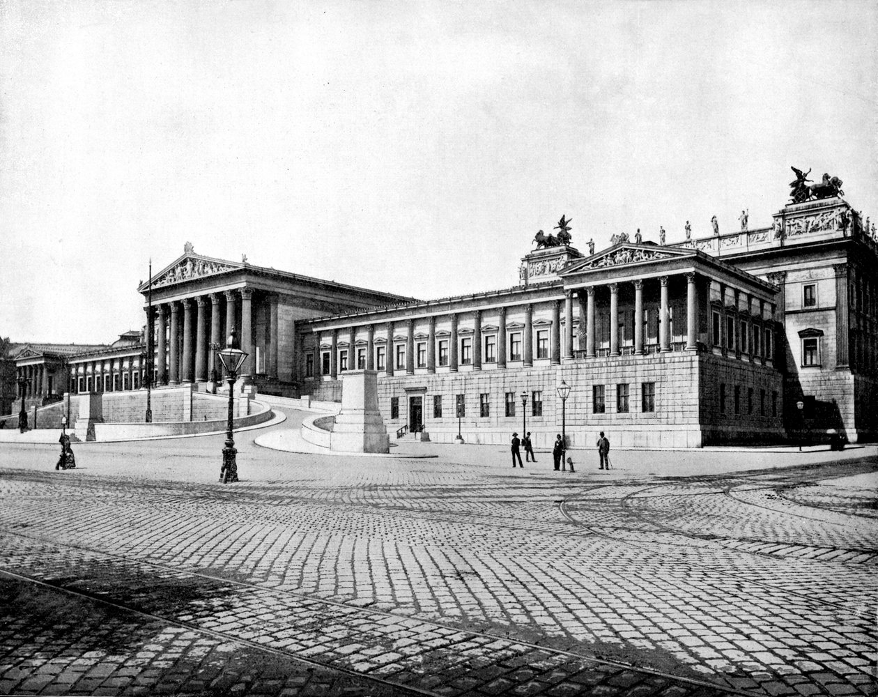 Houses of Parliament, Wien, 1893. af John L. Stoddard