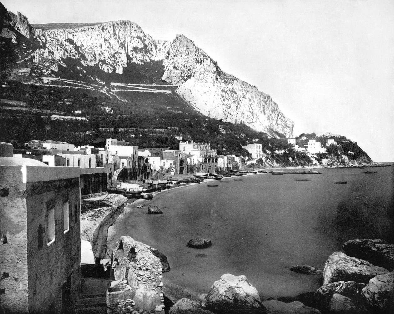Marinaen, Capri, Italien, 1893. af John L. Stoddard