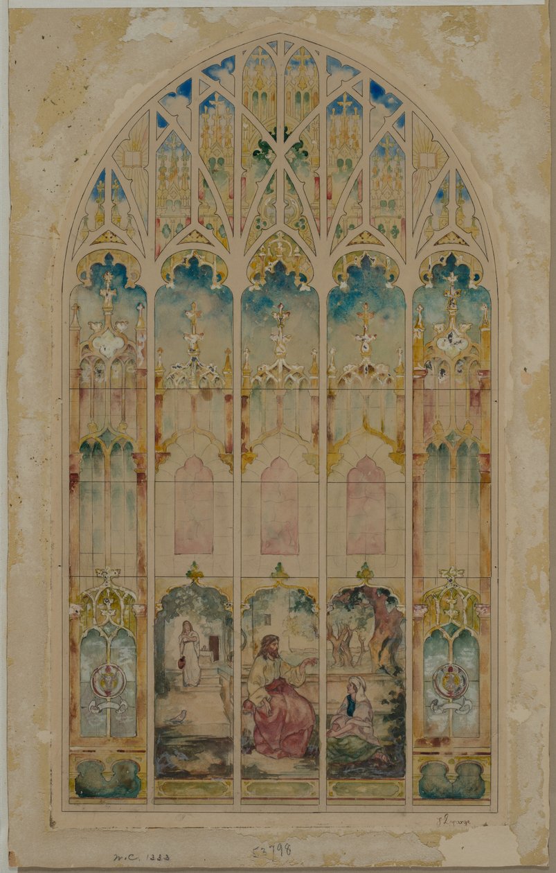 Kapel vindue. af John La Farge