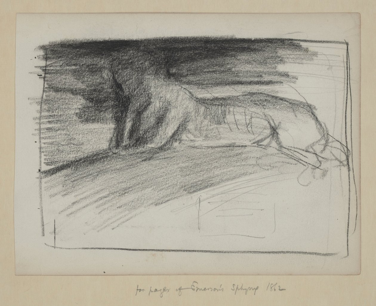 Studier for Emerson af John La Farge