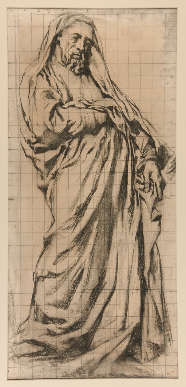 Studie for Trinity Church: Jeremiah af John La Farge