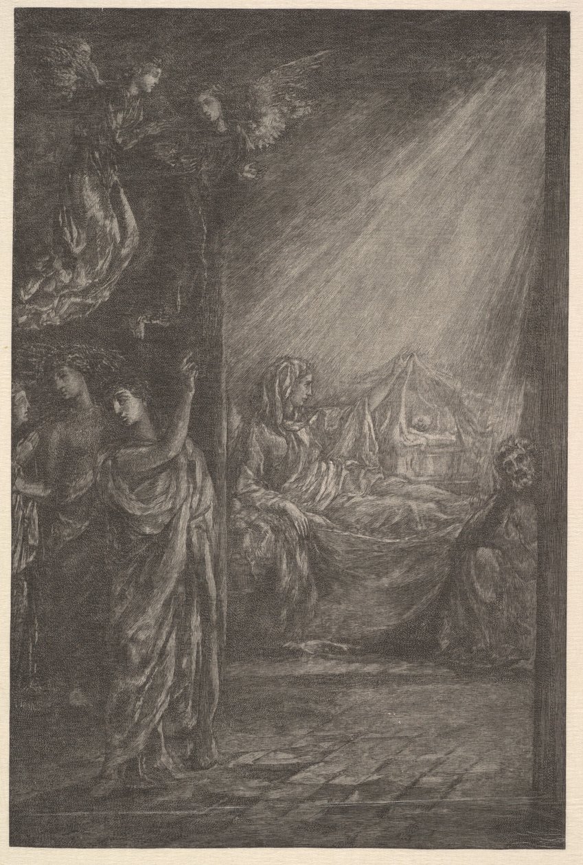 Fødselen.n.d. af John La Farge
