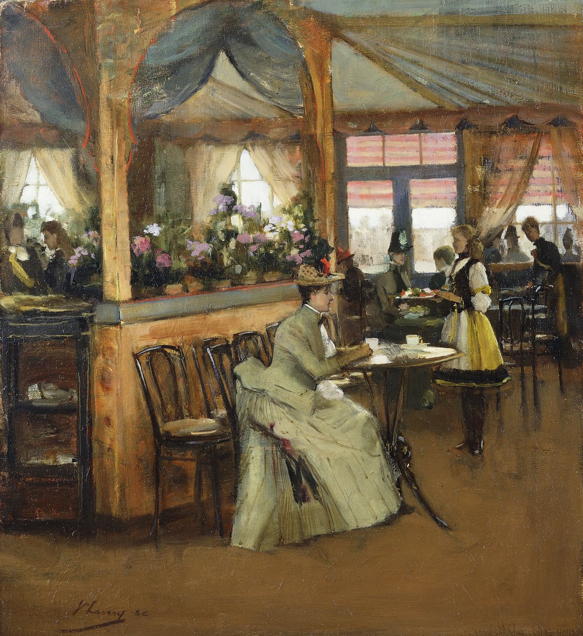 En kop chokolade af John Lavery
