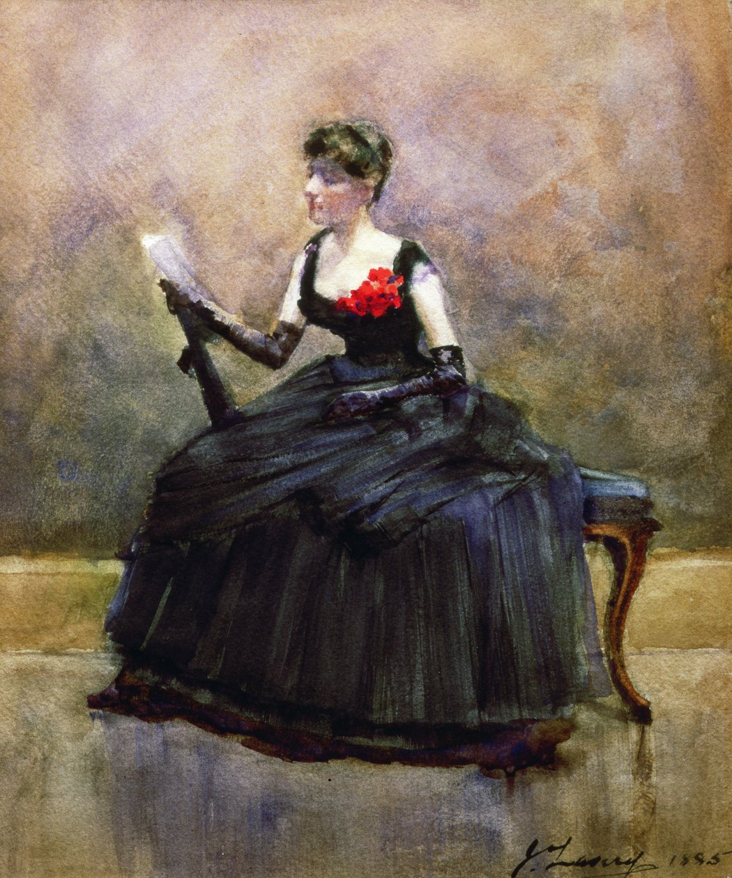 Ved ballet (wc på papir) af John Lavery