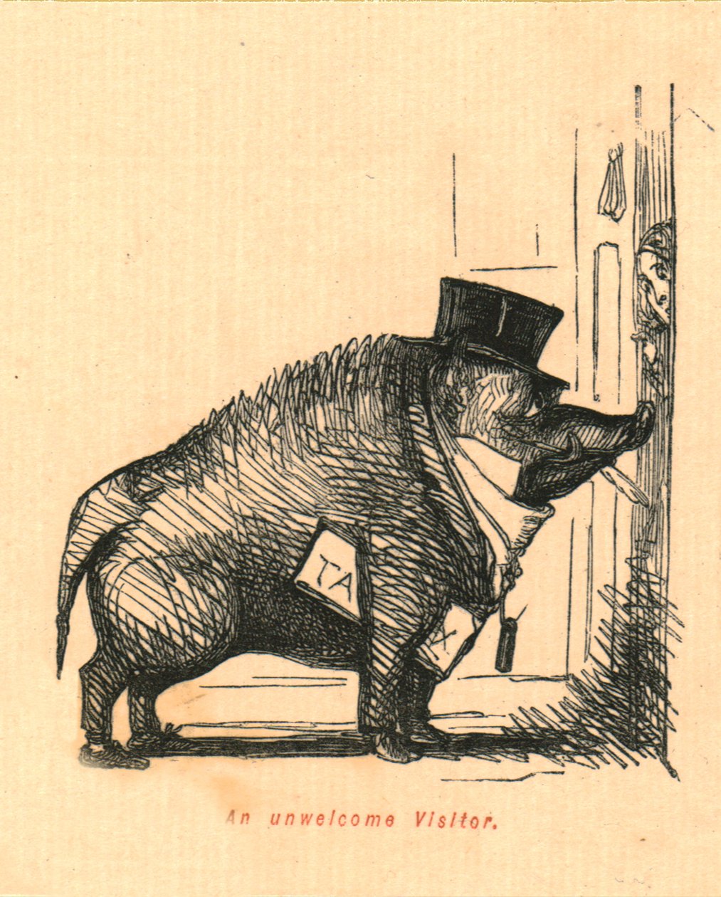 En uvelkommen gæst, 1897. af John Leech