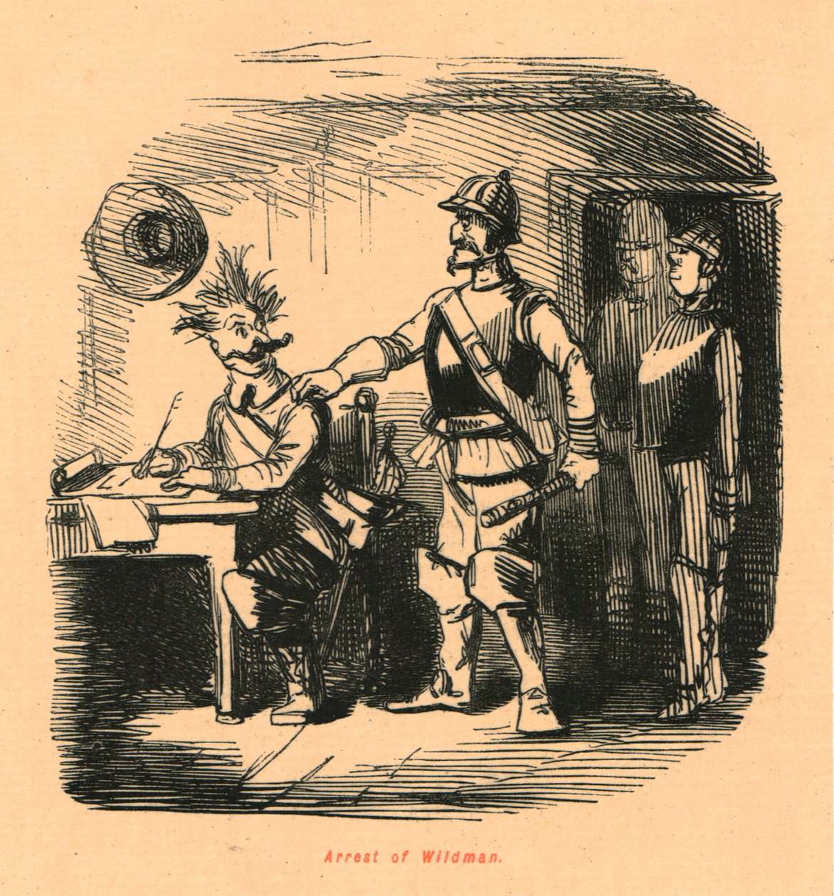 Arrest af Wildman, 1897. af John Leech