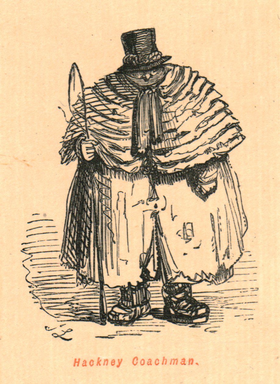 Hackney Coachman, 1897. af John Leech