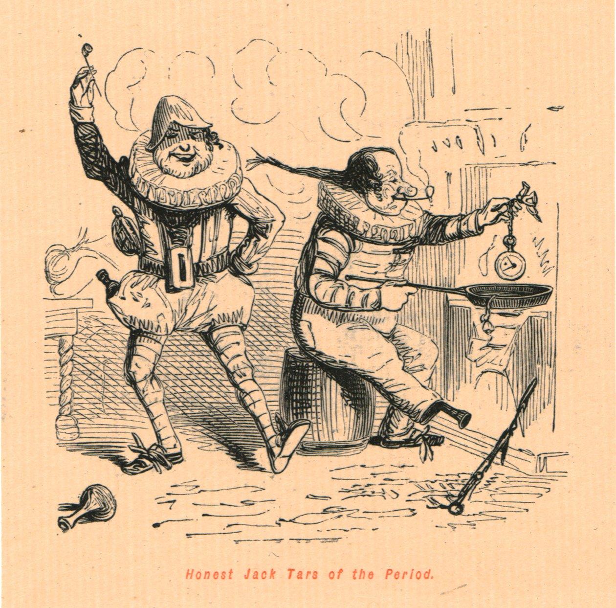 Ærlige Jack Tars of the Period, 1897. af John Leech