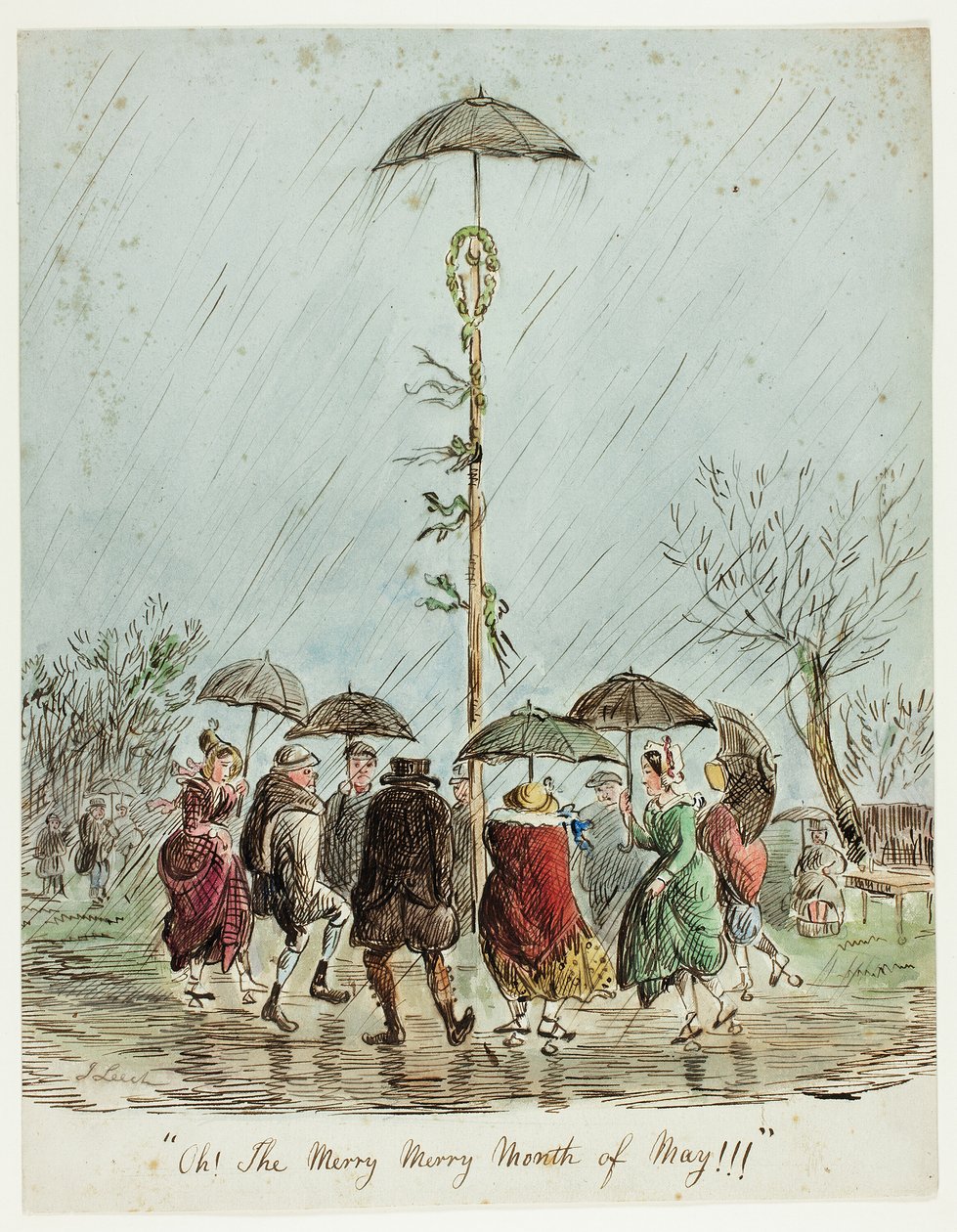 Åh! Den glade, glædelige maj måned!!! af John Leech