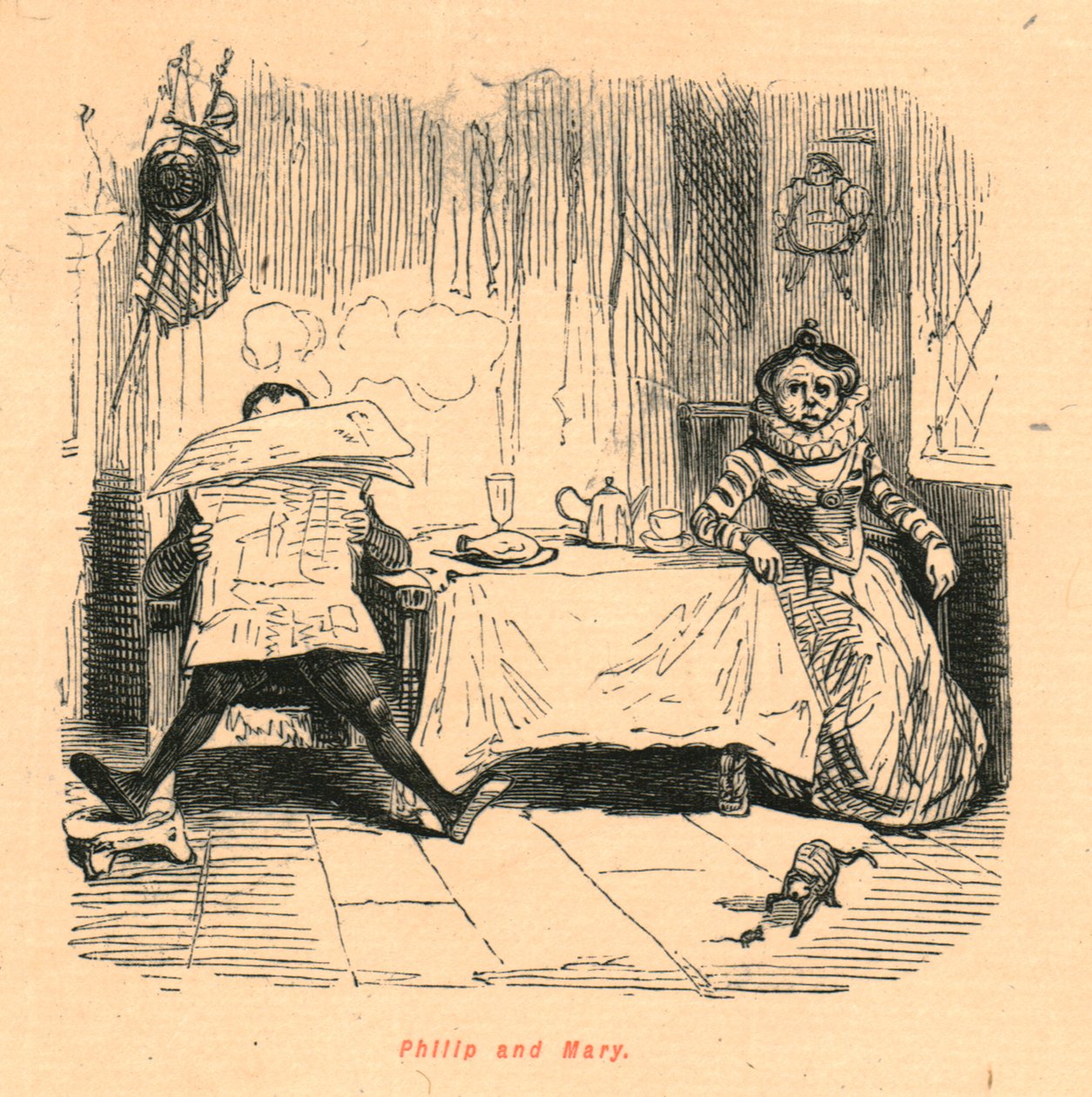 Philip og Mary, 1897. af John Leech