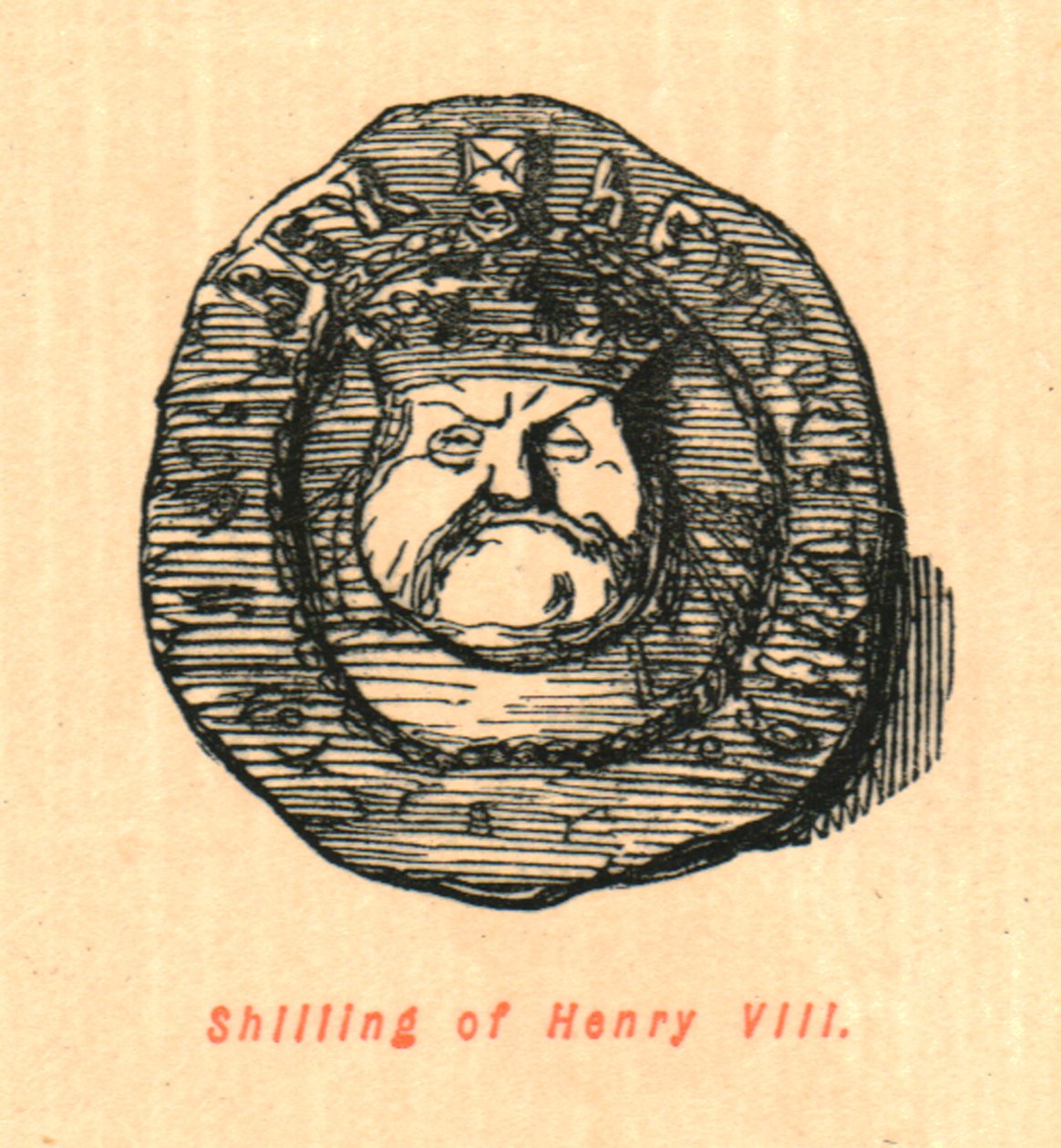 Shilling af Henry VIII, 1897. af John Leech