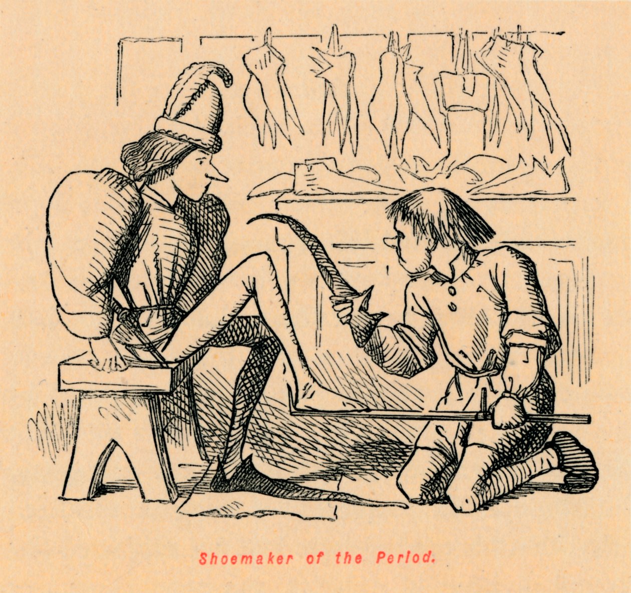 Tidens skomager, af John Leech