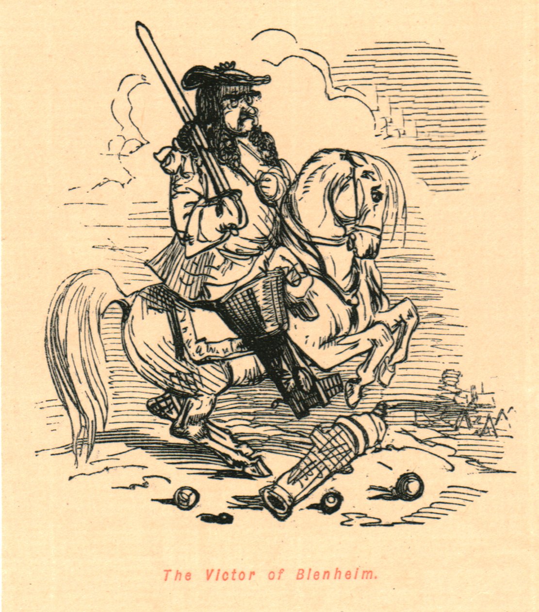 Sejrherren af Blenheim, 1897. af John Leech