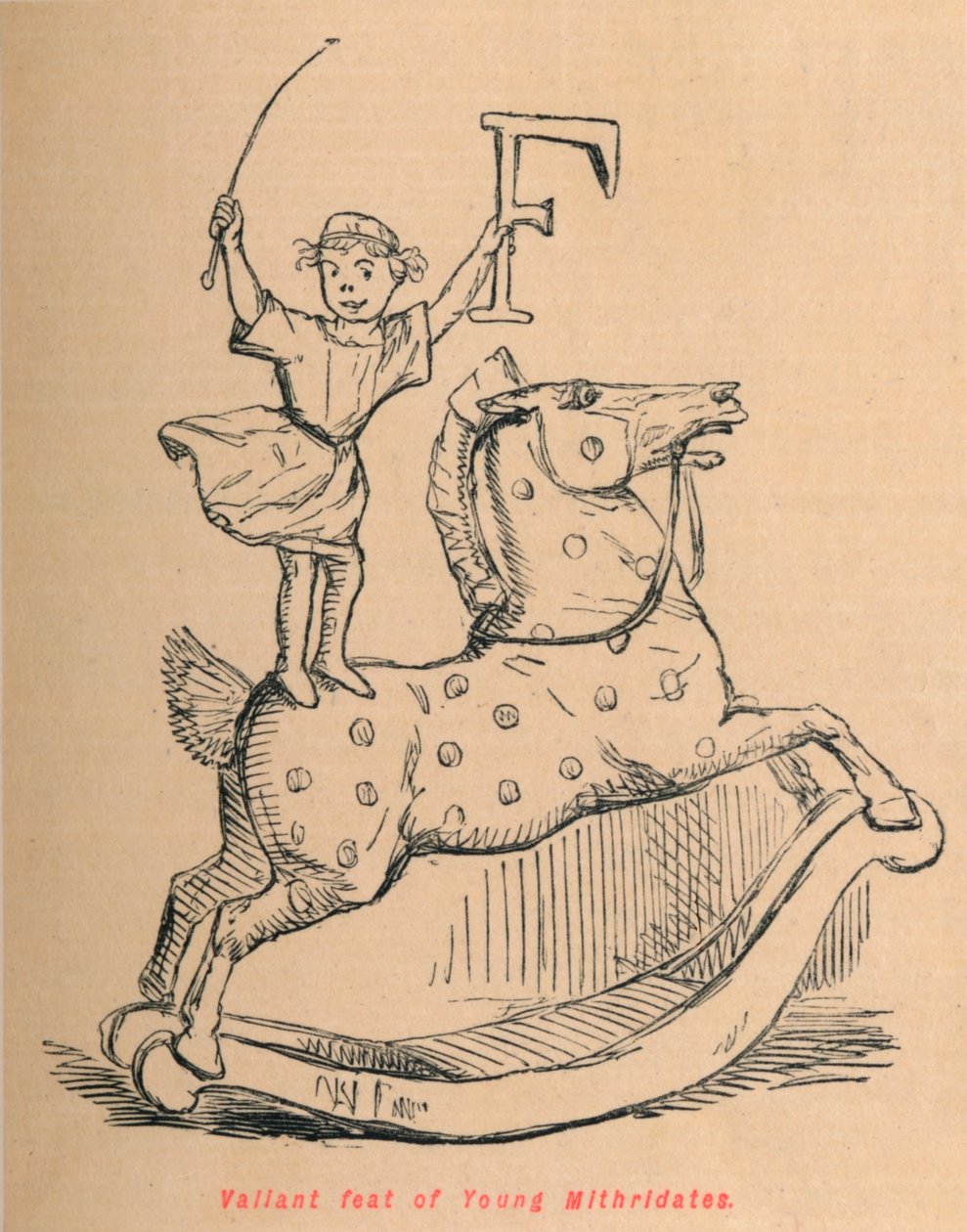 Tapre bedrift af Young Mithridates, 1852 af John Leech