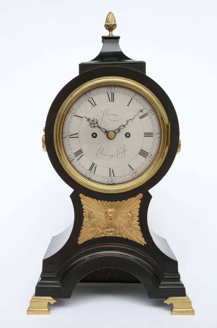 Ballonur, ca. 1760 (messing og eboniseret frugttræ) af John Leroux
