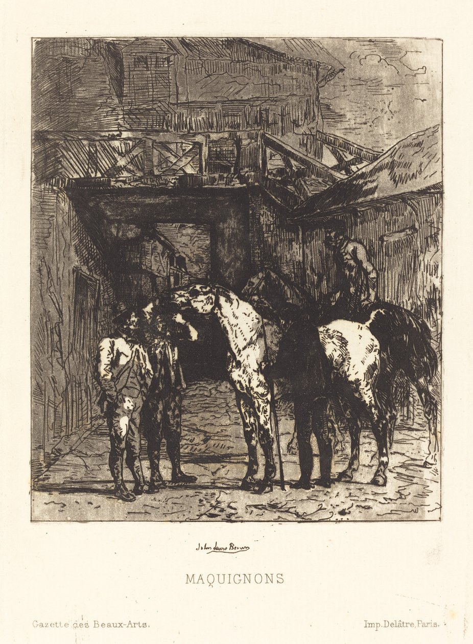 Maquignons (hestehandlere) af John Lewis Brown