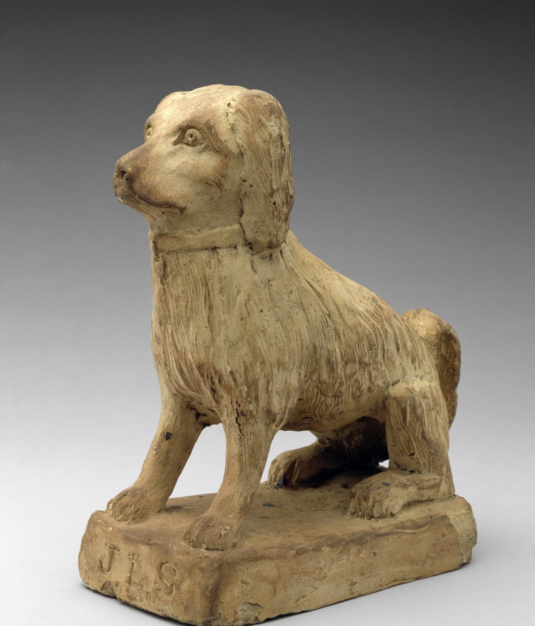 Spaniel, ca. 1870-1880 (stentøj) af John Lewis Stone