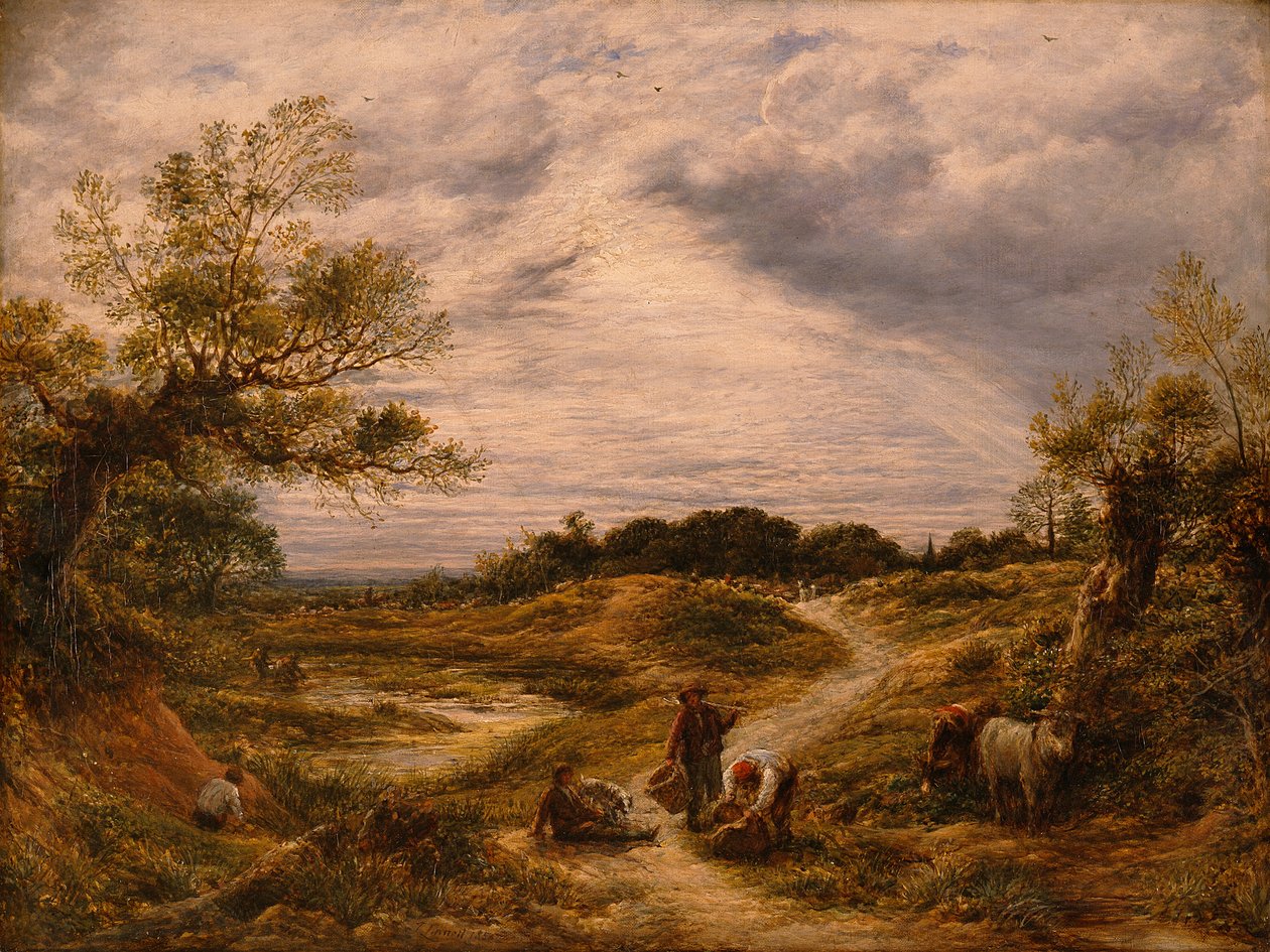 Hampstead Heath, ca. 1855-56 (olie på lærred) af John Linnell