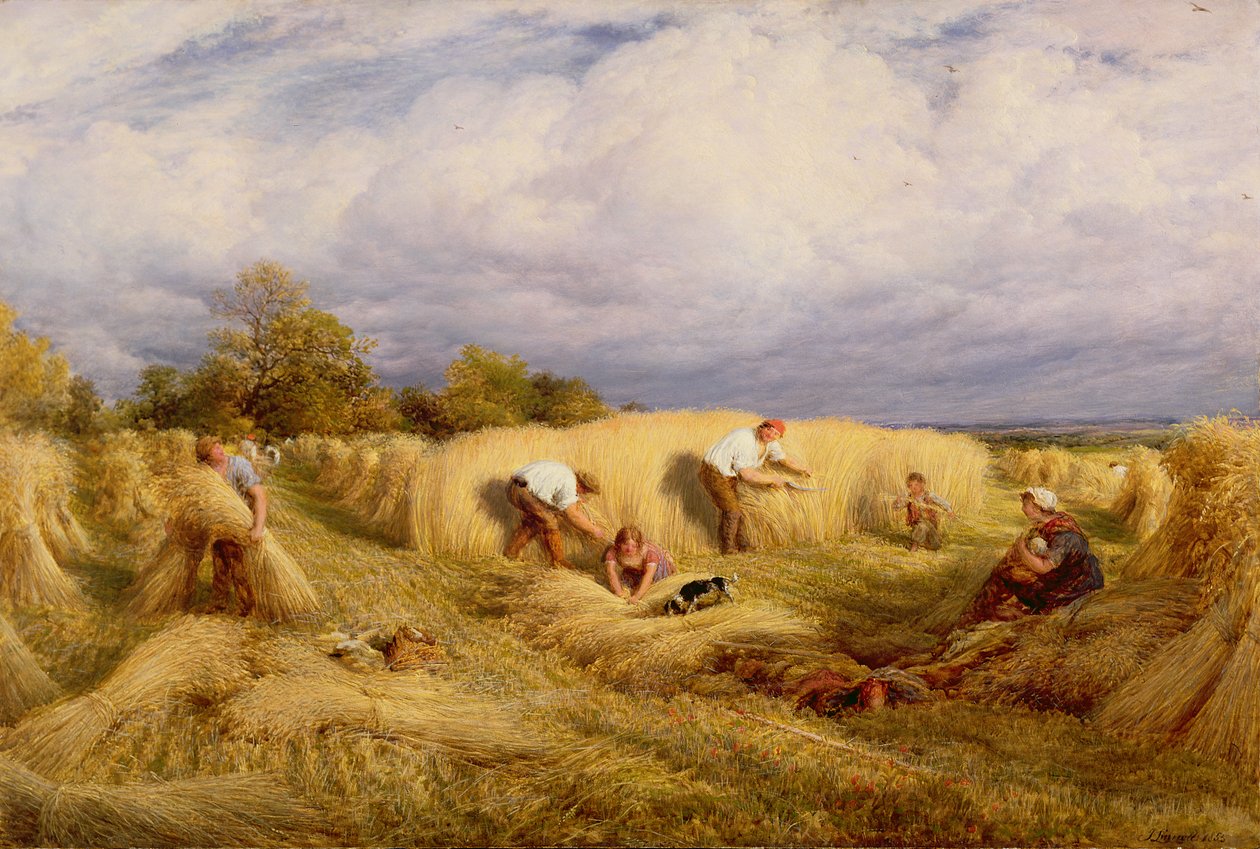 Høstmaskiner, 1855 af John Linnell