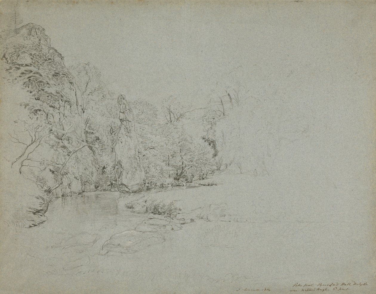Pike Pool, Beresford Hall, Derbyshire af John Linnell