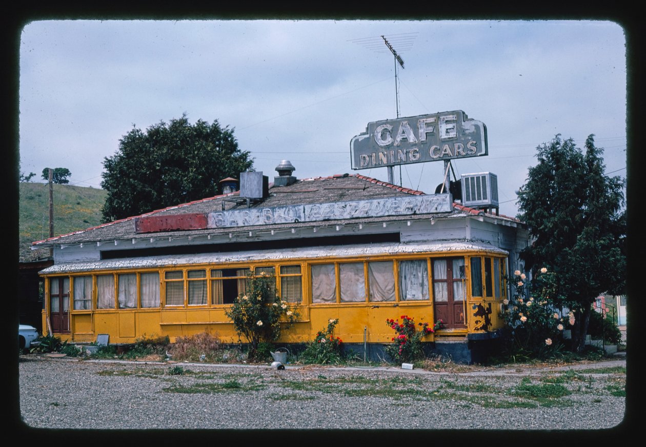 Dining Cars Cafe, Buellton, Californien, USA af John Margolies