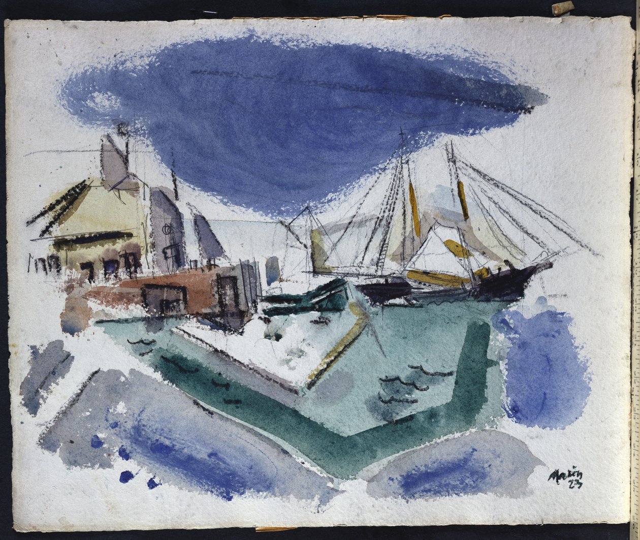 Havnescene af John Marin