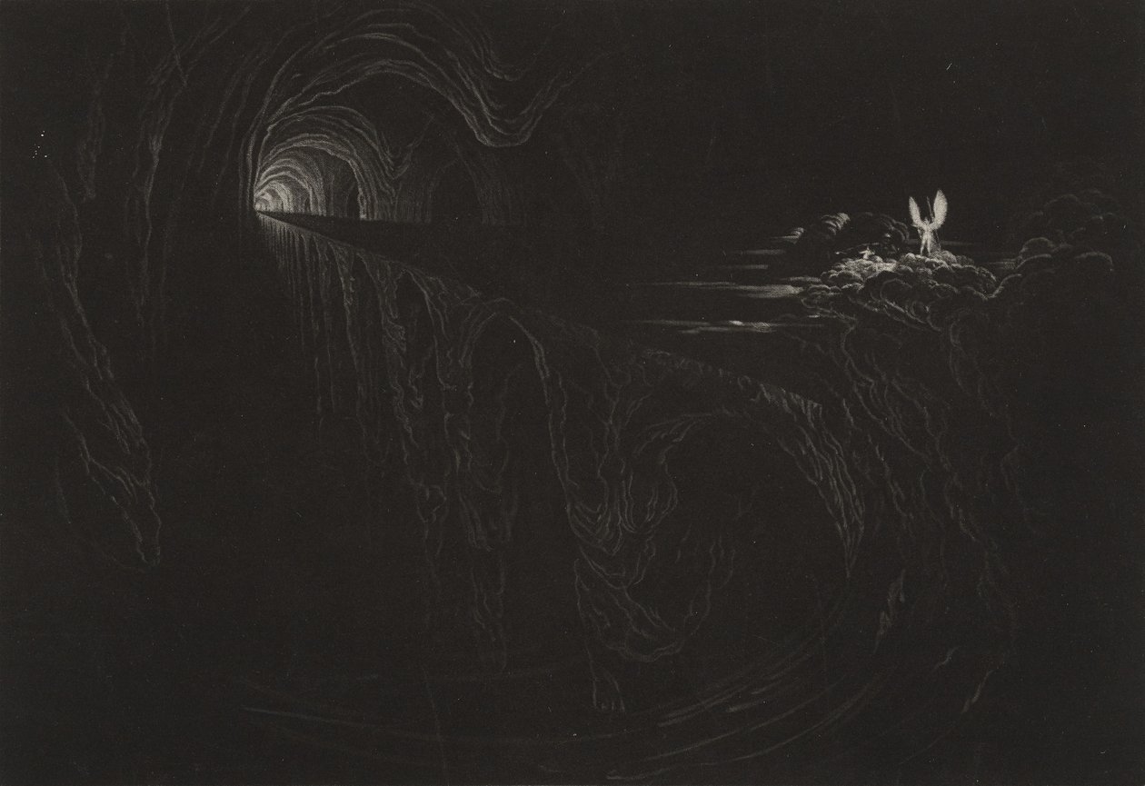 Kaosbroen, ca. 1827 (mezzotint) af John Martin