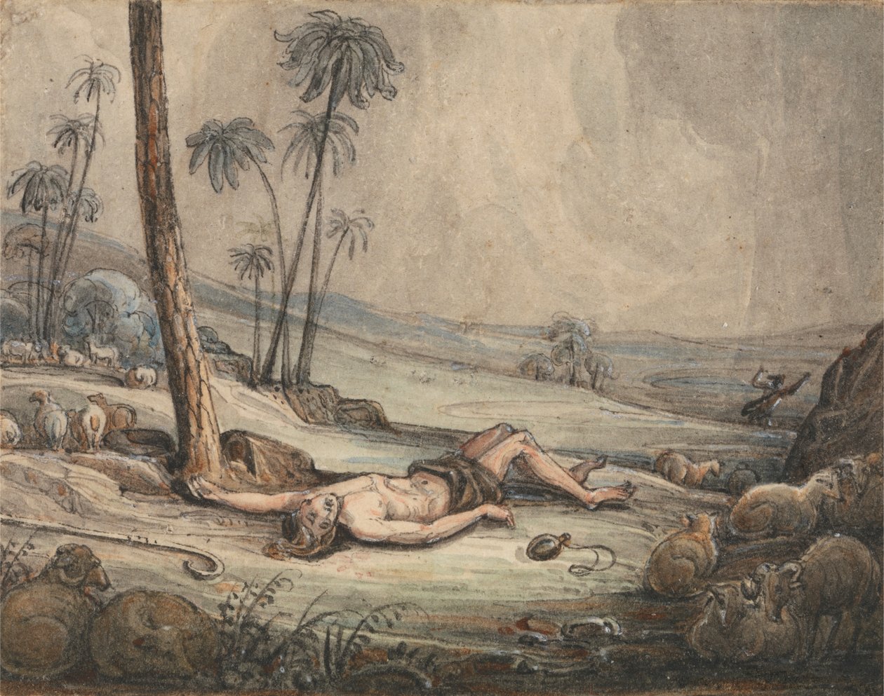 Kain og Abel af John Martin