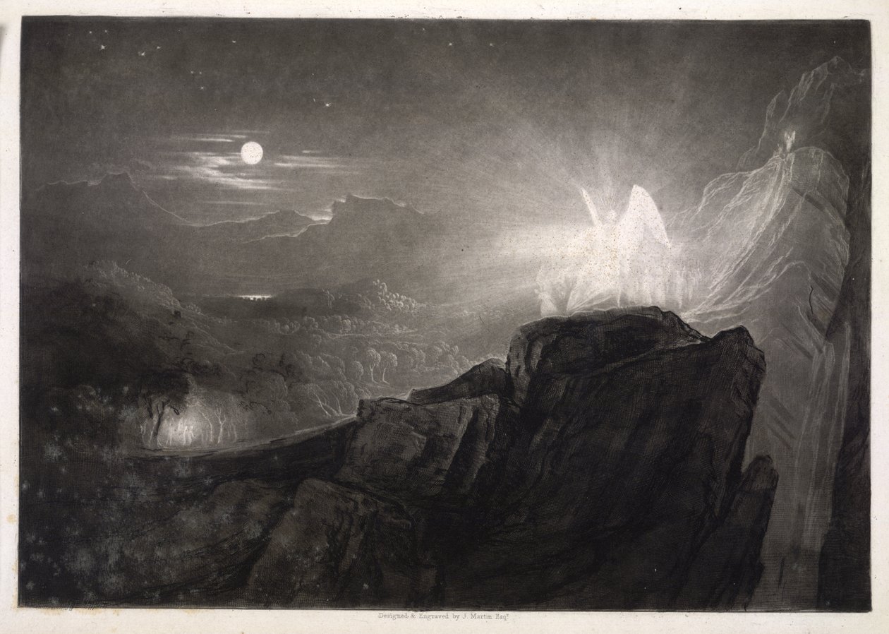 Illustration fra Paradise Lost af John Martin